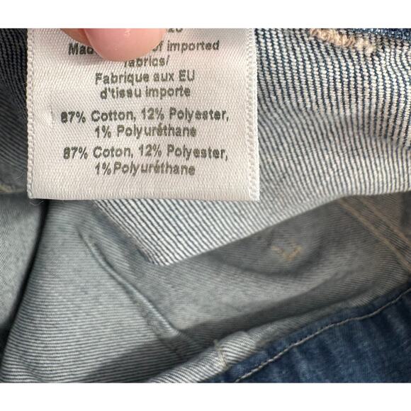 Veronia Beard Logan Slim Straight Extra High Rise Jeans Tie Waist Denim 27 4 - Picture 6 of 10